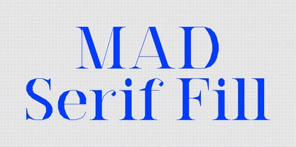 MAD Serif Fill Font Poster 1